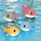 water play toy cartoon shark baby with wind up chain, outdoor beach toy, shower toy, bath toy，1pc