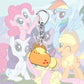 1pcs My Little Pony Keychain acrylic Pendant Anime Keyring Cartoon Decorative Pendants