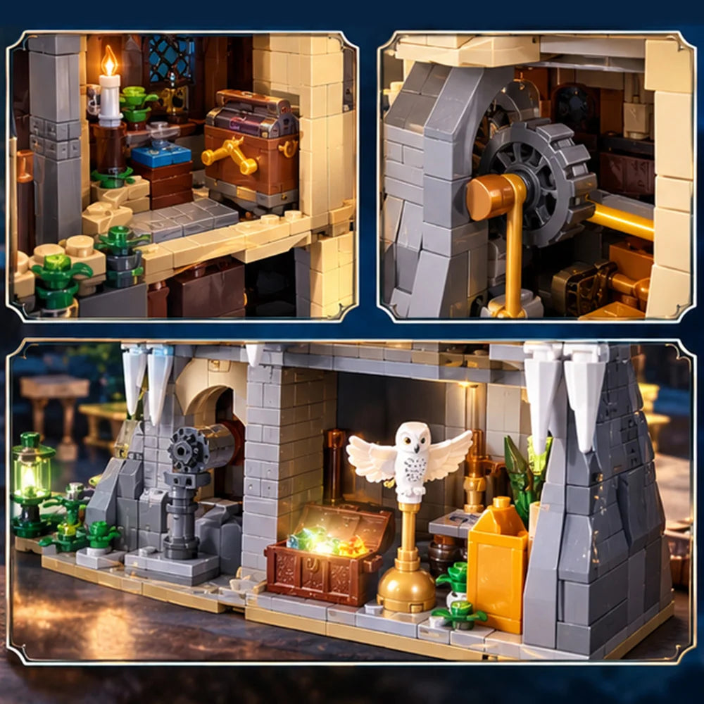Magic Academy Owl Tower Building Blocks Set 635PCS, Premium Small ABS Bricks, Medieval Castle Model with Multi-layer Interior Scene & Owl Ornaments, DIY Assembly Toy, Desktop Decoration, Wonderful Holiday & Birthday Gift for