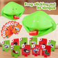 Frog Chameleon Lizard Mouth Mask Kids Toy Board Game Blow Activated Tongue Blow Catch Game Interactive Educational Game Prop