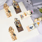 5pcs Simple And Fun Cat Paw Magnetic Bookmarks Reading Items Page Holder Stationery Office Supplies Book For Pages Books Readers