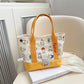 Miffy Kawaii Cartoon Rabbit Canvas Embroidery Handbag Bento Multifunctional Storage Bag Girl Gift Fashion Cute