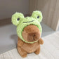 Cute Capybara Plush Toy – Hoodie with Wings Stuffed Animal Doll