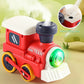 Children Electric Track Train Toy Steam Rail Car with Light&Music Mini Engineering Car Set Kids Puzzle Boy Toys Xmas Gifts