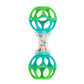 Bright Starts Oball Shaker Rattle Toy for newborns plus: soft textured plastic, vibrant multicolor design, easy-grip spherical