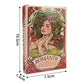 Art Nouveau Floral Romantic Oracle Cards 37Pcs English Divination Deck For Party Table Game