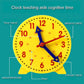 Children Montessori Clock Educational Toys Hour Minute Second Cognition Matching Puzzle Toys Kids Early Preschool Teaching Aid