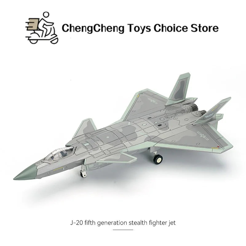 1:72 Creative Military Series Building Blocks Chinese Chengdu J-20 Stealth Fighter Fire Fang Jet Model Toys For Boy Xmas Gifts