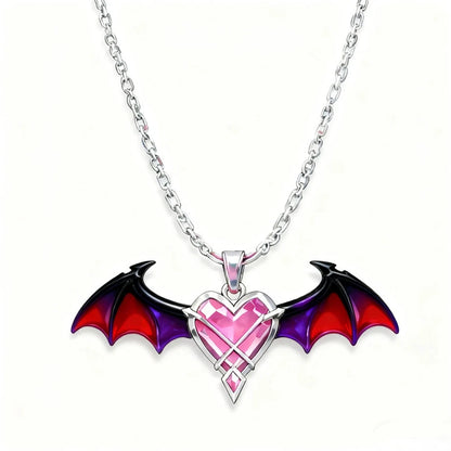 Game Genshin Impact Durin Cosplay Necklace Dragon Wings Unisex Heart Clavicle Chain Couple Props