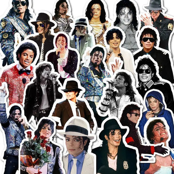 Michael Jackson Surrounding Stickers - Vintage Handbooks for Stars - Decorative Stickers for Michael Jackson