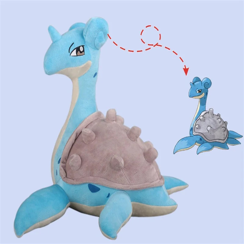 100CM Large Size Pokemon Lapras Anime Plush Toy Doll Cute Stuffed Plushies Pillow Kawaii 38cm Decor Ornament for Christmas Gift