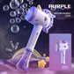 Bubble Machine Bubble Toy with Lights, Summer Outdoor Party Gift, Bubble Wand, Suitable for Young Kids, Unicorn Magic Wand