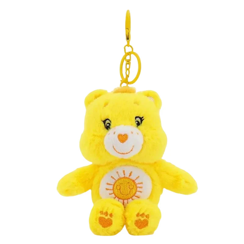 Care Bears Plush Toy Kawaii Squeak Sound Keychain 15cm Pendant Cute Cartoon Keychain Bag Luggage Decor Holiday Birthday Gift
