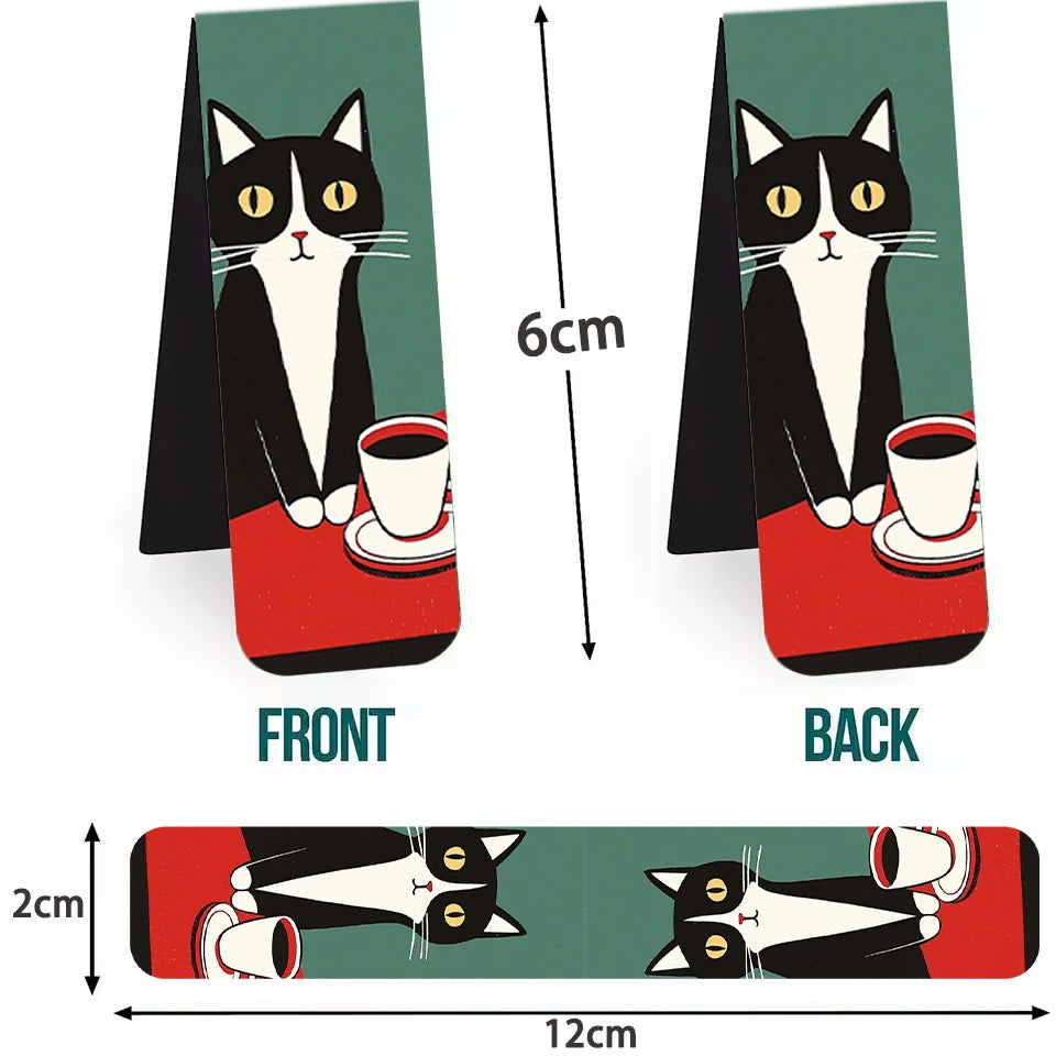 5pcs Simple And Fun Cat Paw Magnetic Bookmarks Reading Items Page Holder Stationery Office Supplies Book For Pages Books Readers