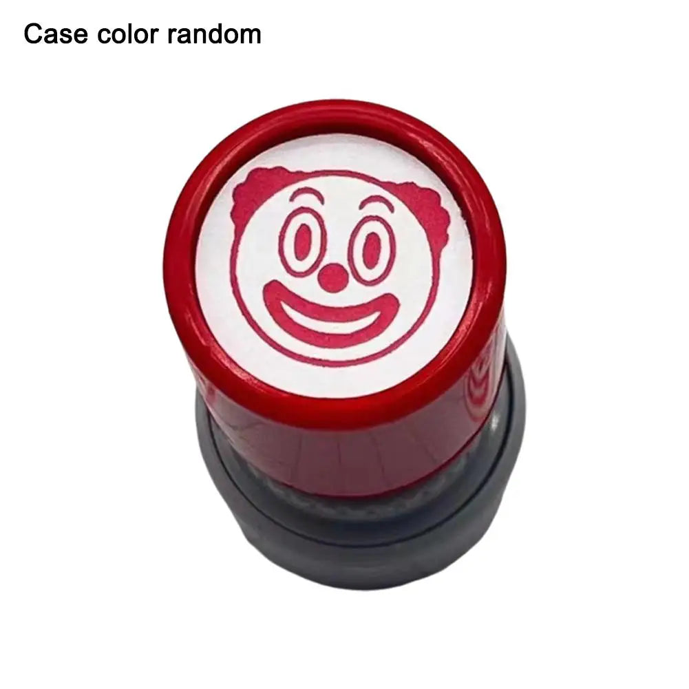 Color Random Quick-drying Inkable Fun Emotion Seal Toy Anime Characters Pressable Novelty Gag Face Seal Funny Kid's Toy