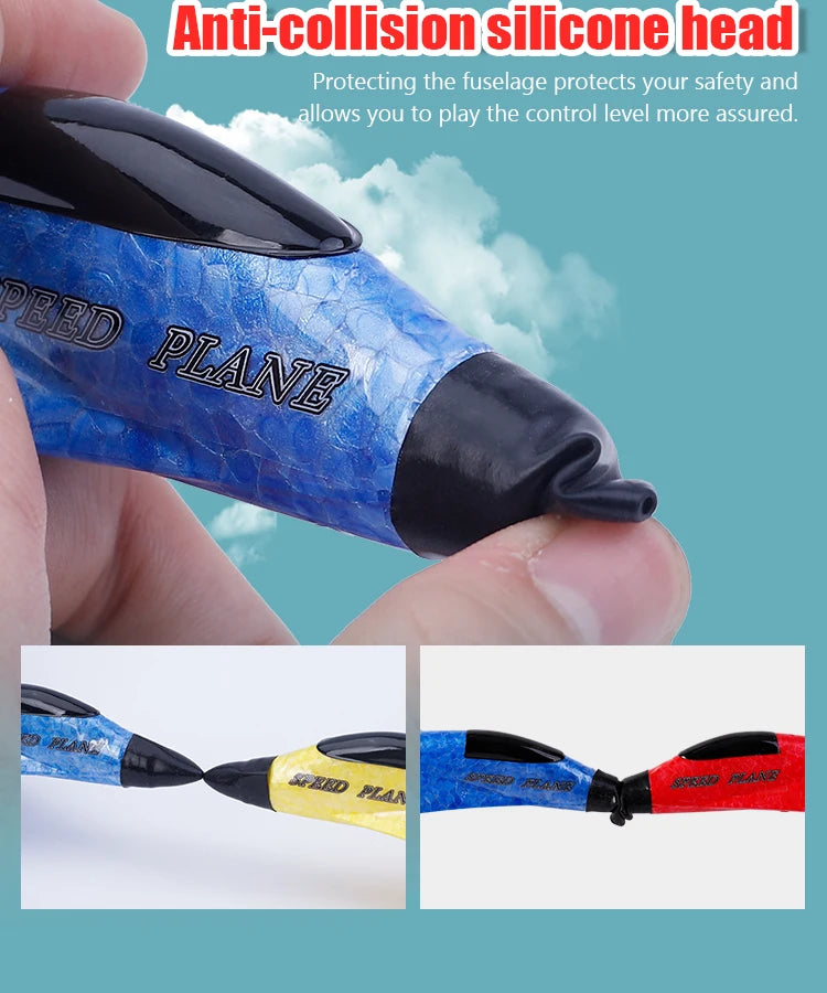 Parkten 2.4G 2CH Glider RC Ariplane P320 Fixed Wing Fighter Aircra Hand Throwing Foam Outdoor Toys For Boys Birthday Gift
