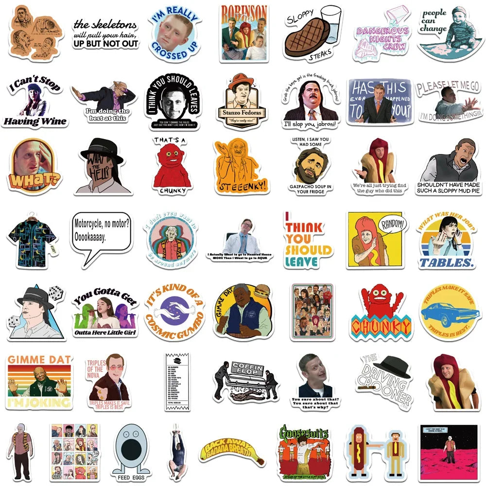 50PCS I Think You Should Leave With Tim Robinson Season Stickers Funny Comedy TV Sticker Scrapbook Luggage Laptop Guitar