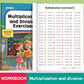Practice Questions for Multiplication Division Specialized Training Mathematics, Math Workbook, Early Education Toys