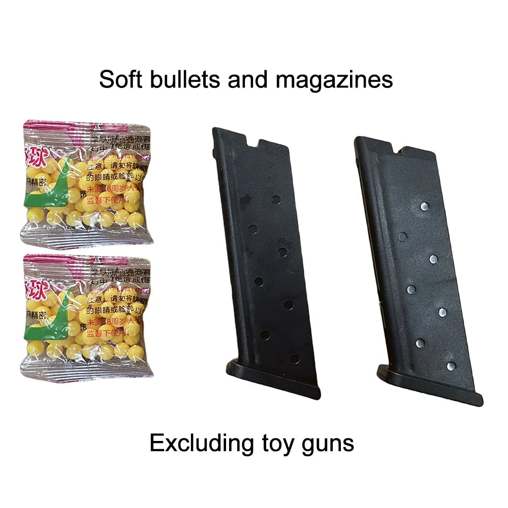 Manual G17 Toy Gun Soft Bullet Airsoft Pistol Outdoor Sports CS Game Weapon for Gift