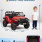 12V Kids Ride On Truck Car w/Parent Remote Control, 3 Speeds, Emergency Braking, LED Lights, Music & Horn Kids Electric Vehicles