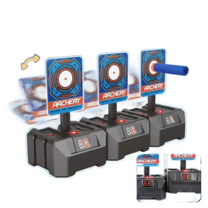 1-n Auto Reset Recording Target Toys Kids Eva Soft Water Ball Games Shooting Board for Nerf Cs Go Boys Gift