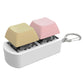 Keyboard Fidget Keychain 4 Keys Finger Keyboard Decompression Toys Press Button Keycap Fidget Stress Relief Keyboard Clicker Toy