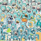 100PCS Kawaii HatsuneMiku Stickers Cute Cartoon Decals Journaling Stationery Phone Case Laptop Waterproof  Sticker Pack Toys