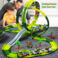 Magic Climbing Track Train Dinosaur World Road Race Flexible Track Car for Boys And Girls Aged 3-6 Birthday Gift