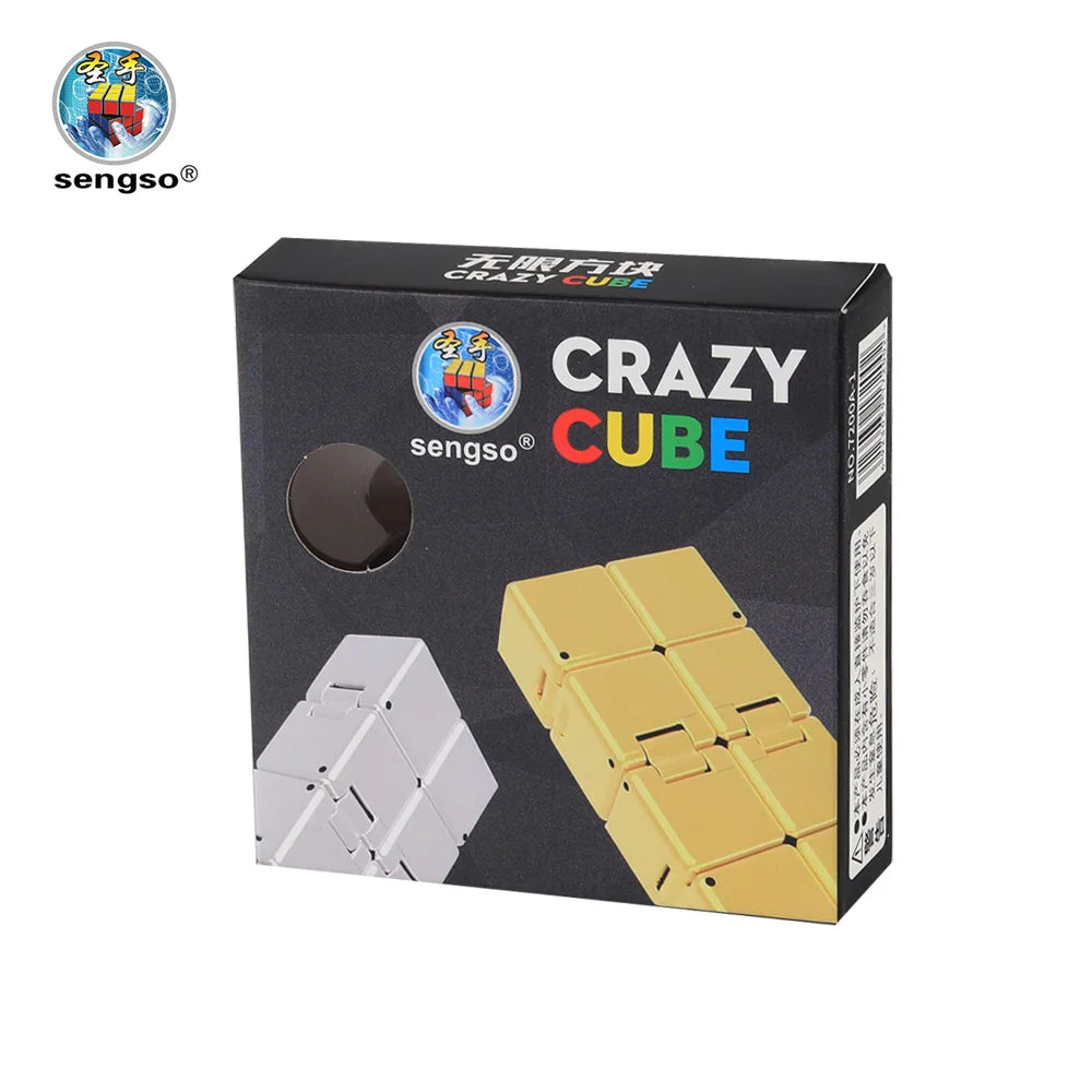 SENGSO Infinity Cube,Fidget Cube New Version Fidget Finger Toys  for Stress and Anxiety Relief/ADHD, Ultra Durable Sensory Gifts