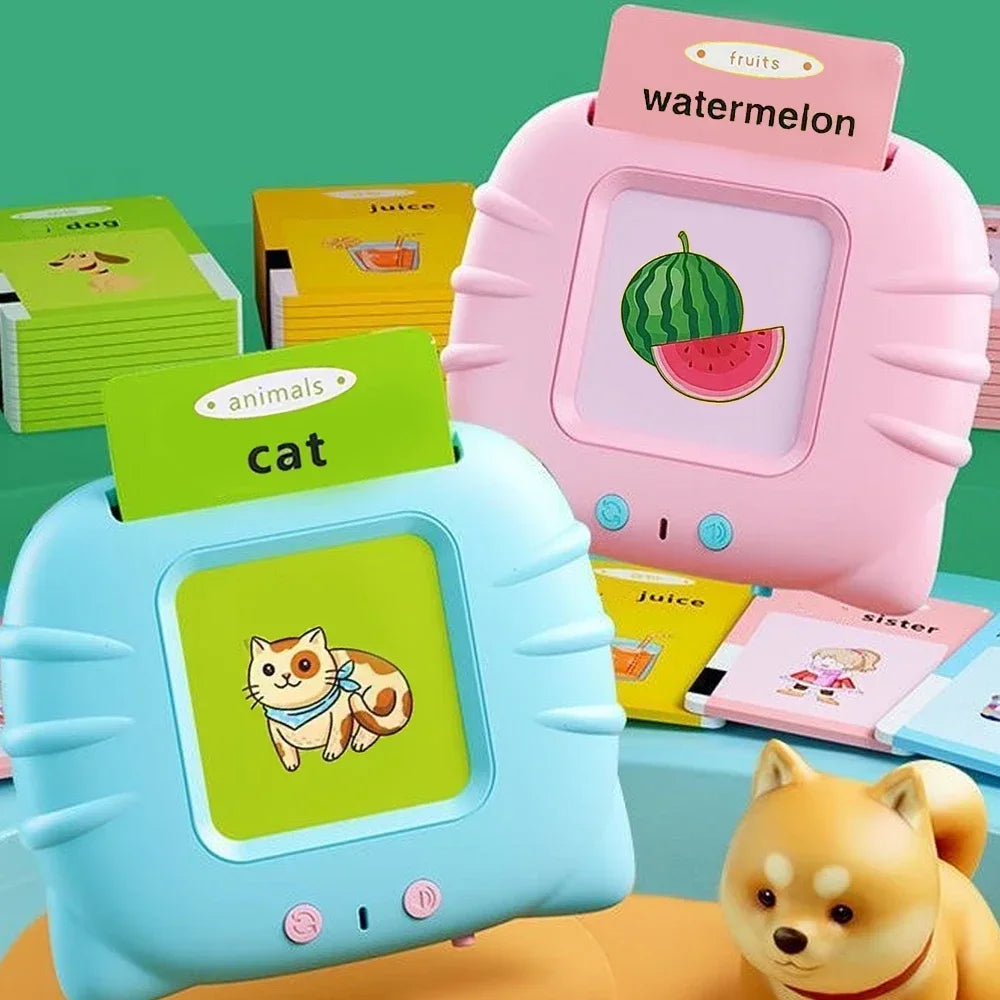 Flash Cards for Kids Early Education Learning Toys Talking Flashcards Preschool English Electronic Audio Book Machine Gift