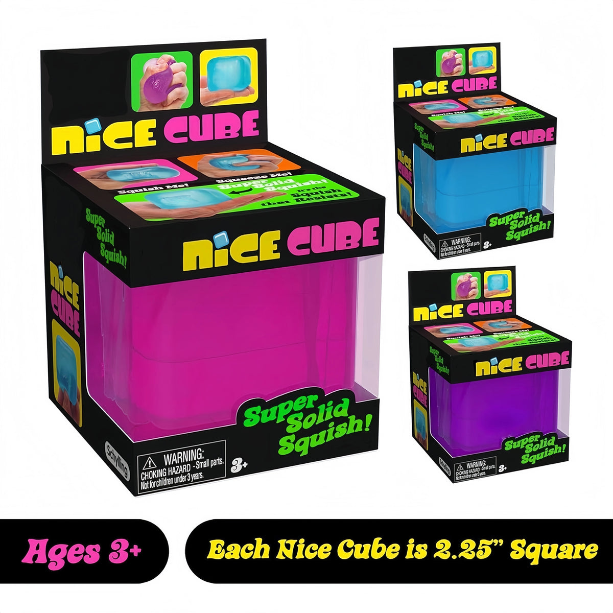 Nice Cube, Ice Cube Squishies Toys, Durable, Slow-Rebound Fingertip Exquisite Spherical Ice Cube With Box, Non-Sticky Desk Toy For Relaxation & Focus For Adult, Classroom Prizes, Novelty Gift for Kids and Adults, Christmas/Ha