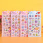 2026 New 3D Relief Stickers, Cute Cartoon Plush Stickers, Diary Scrapbooks, Handmade DIY Creative Gift Decorations