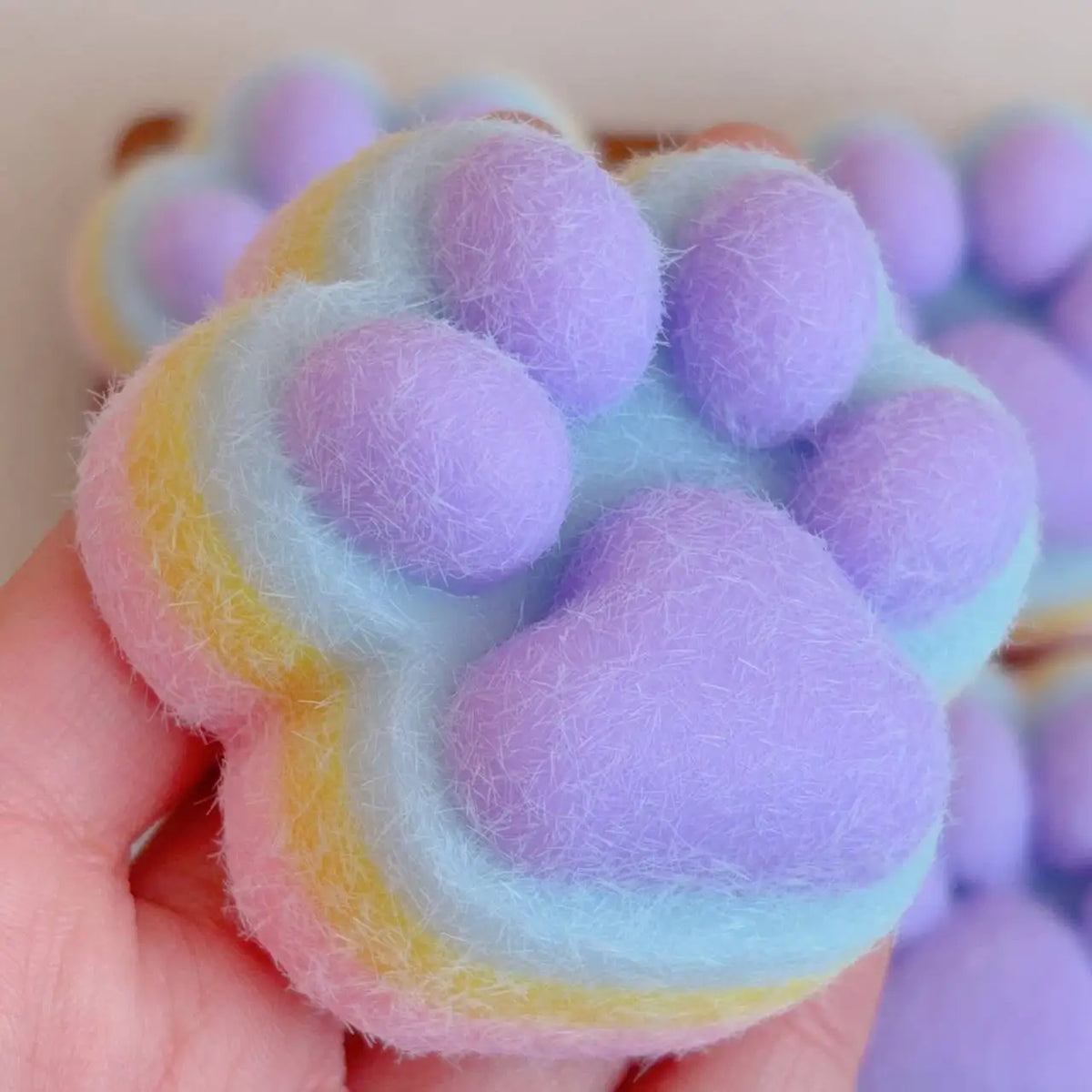 New Cat Paw Mochi Taba Squishy Fidget Toy Cute Cat Paws Toys Slow Rebound Decompression Toy Super Soft Reduce Stress Toy Gifts ﻿