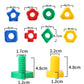 5Set Screw Building Blocks Plastic Insert Blocks Nut Shape Toys for Educational Toys Montessori Scale Models Gift
