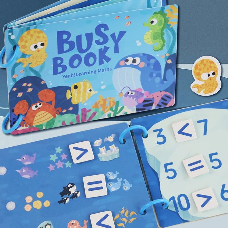 Montessori Baby Busy book My First Quiet Book Paste Early Learning Education Ty Children Toy Matching Game for Babies 2 3 Years