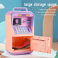 New ATM Machine Safe Box Money Bank ATM Music Coin Box Cartoon Bank With Face Unlock kids toy