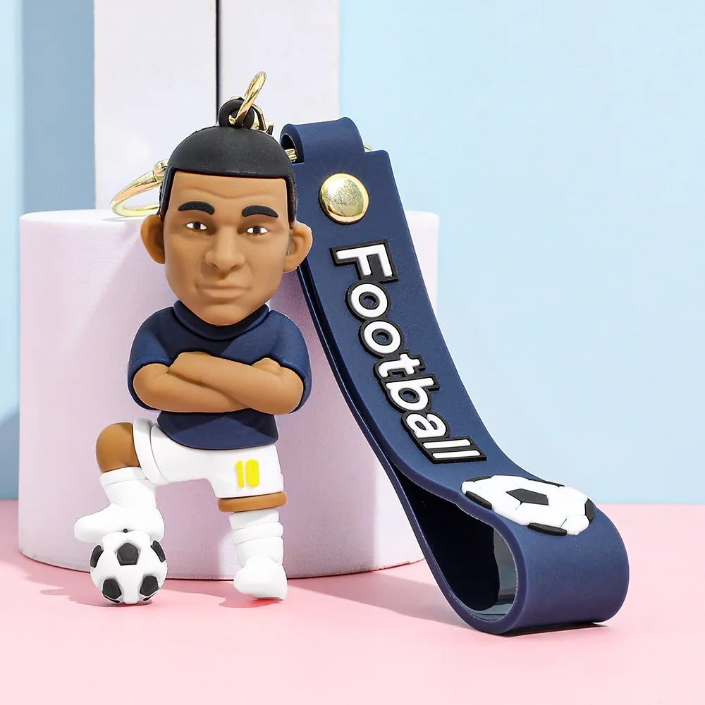 Football Jersey Keychain Cartoon Soccer Birthday Party Supplies Toy Key Ring Cristiano Ronaldo Messii Souvenir Gifts for Fans