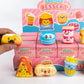 12pcs/Set Simulation Food Squishy Hamburger Fries Capybara Axolotl Squeeze Toy Stress Relief Decompression Toys