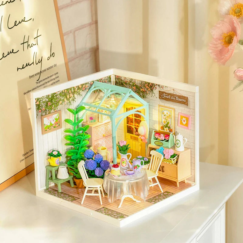 Rolife DIY Miniature Dollhouse Kit with Accessories Model Supply Store Kit with LED to Build Decent Birthday Gift