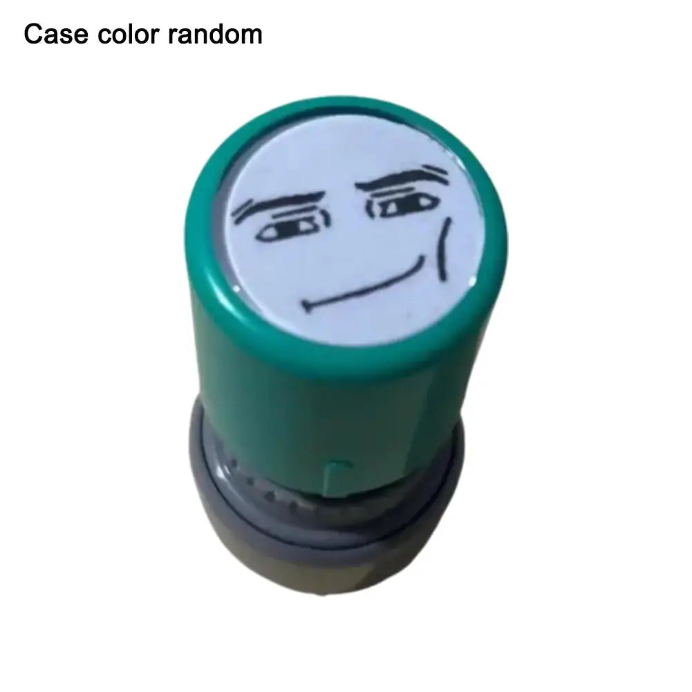 Color Random Quick-drying Inkable Fun Emotion Seal Toy Anime Characters Pressable Novelty Gag Face Seal Funny Kid's Toy