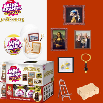Zuru Mini Brands Create Masterpieces Series 5 Surprise Minis Blind Balls Miniature Mini Famous Painting Ornament Collectible Toy