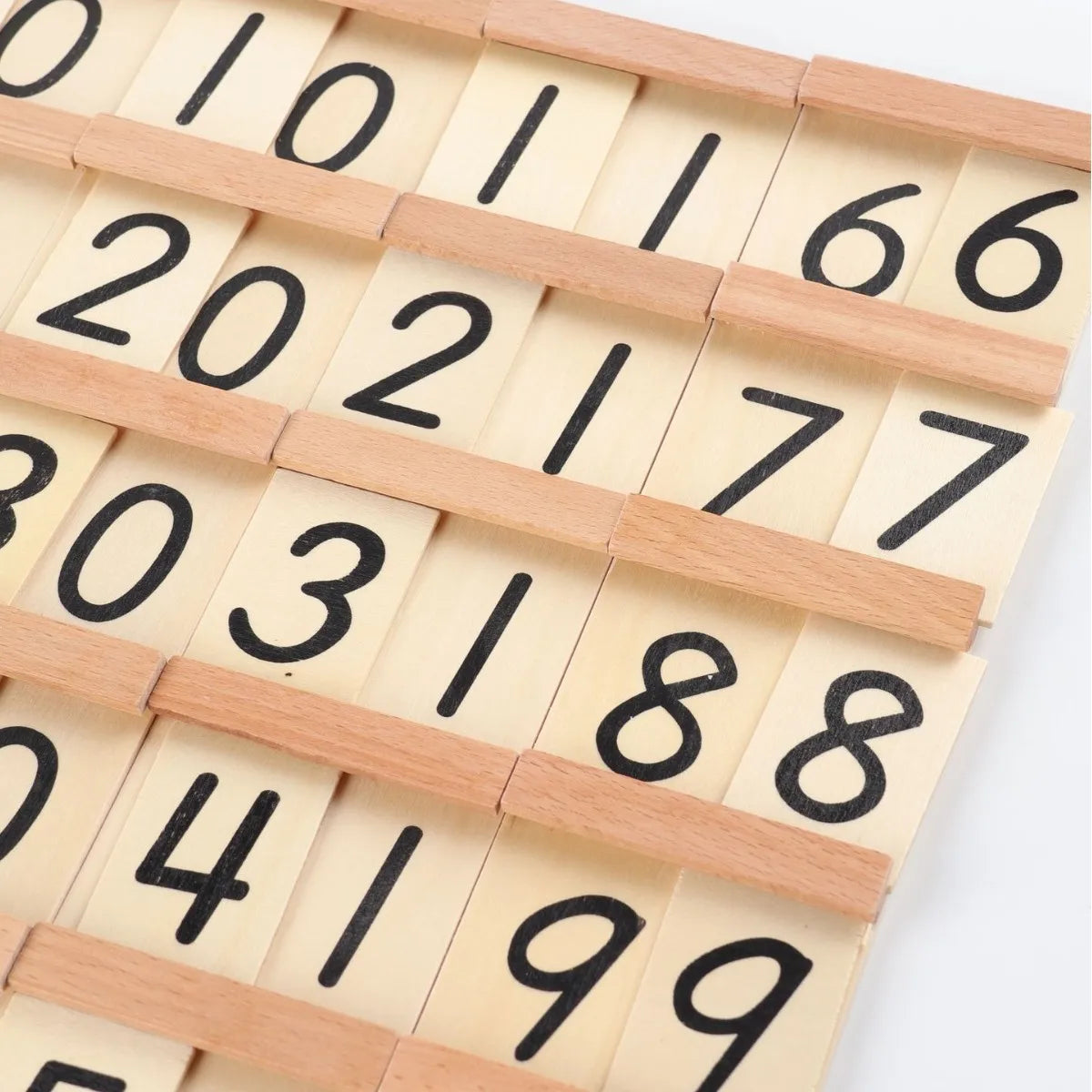 Children's Wooden Montessori Numbers 1-99 Learning Card Math Teaching Aid Preschool Children Early Education Educational Toys