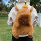 Capybara Plush Backpack Kawaii Fashion Plushie Doll Fur Pendant Children's Shoulder Bag Mini Knapsack Bags Gifts For Girlfriend