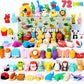 Joyfy 36 Pcs 3D Erasers Food Animals Erasers Bulk Fun & Cute Erasers for Pencil Desk Pets Classroom Prize Birthday Party Favors