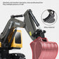 ZWN 2.4G Remote Control Excavator Dump Truck RC Model Car Toy Professional Alloy Plastic Simulation Construction Vehicle for Kid