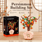 Orchid Building Blocks Flowers Bouquet Bonsai Plant Model Ornament Exquisite DIY Home Decorations Valentines Adult Child's Gifts