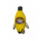 17cm Banana Cat Doll Pendant Keychain Crying Happy Banana Cat ,1pcs/pack