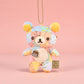 7/12cm Patchwork Limited Rilakkuma bear Plush Keychain Kiiroitori Doll Pendant Cute Relax bear Cartoon Decoration Holiday Gift