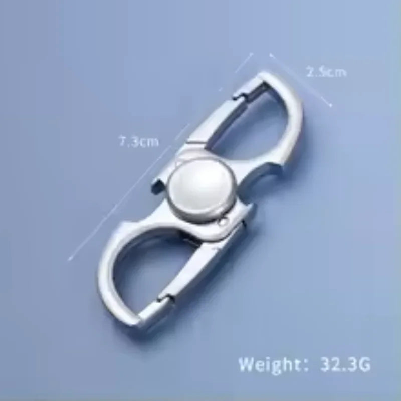 Metal Fingertip Spinner Fidget Toy, Multi-purpose EDC Tool Keychain Bottle Opener, Desktop Anti-Anxiety Stress Relief Toy Gift
