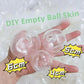 DIY Air Ball Skin Handmade Stress Relief Toy Fruit Paste Malt Sugar Slow Bounce  Super Large 9cm